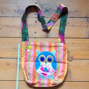 18-Handmade owl tote bag